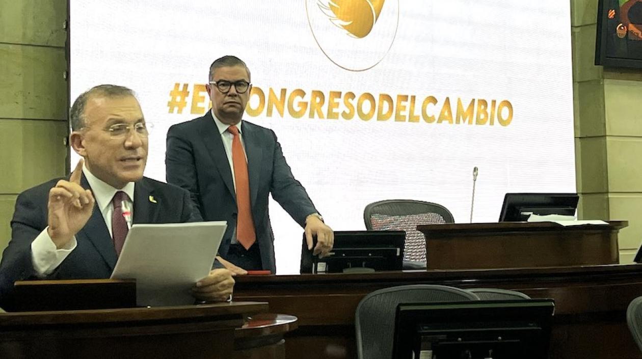 Roy Barreras, durante su discurso luego de la elección.