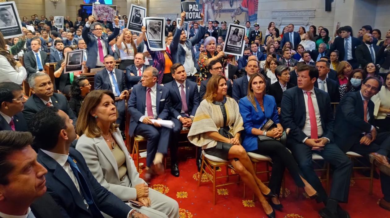 Aspecto de la instalación del Congreso este 20 de julio.