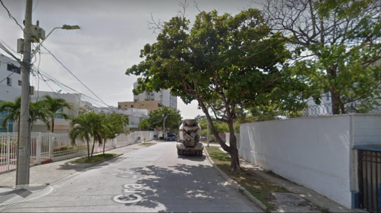 Lugar donde se presentó el fleteo en el barrio Villa Santos. 