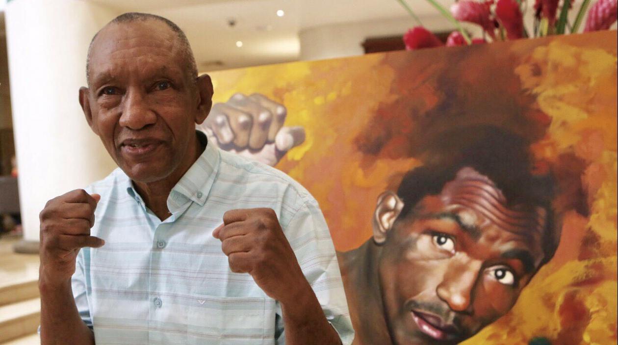 Antonio Cervantes, conocido como 'Kid Pambelé', el mejor boxeador colombiano de la historia.