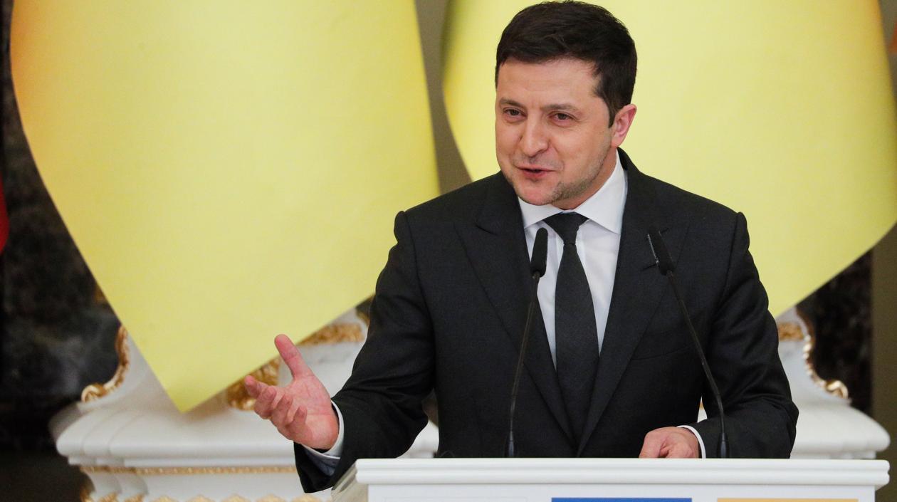 El presidente de Ucrania, Volodímir Zelenski.