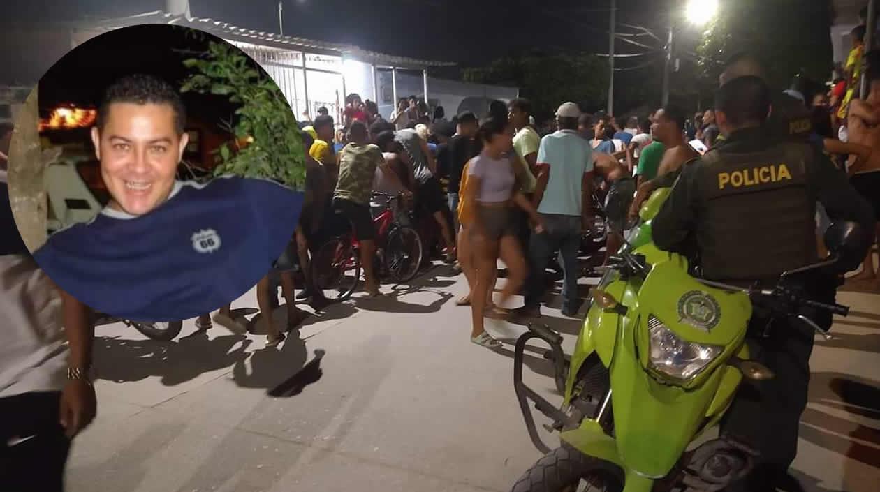 Bladimir Velásquez Mejía y el lugar en donde fue asesinado.