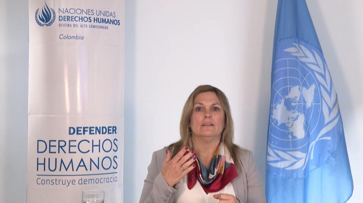 Representante de la Alta Comisionada de la ONU, Juliette De Rivero.