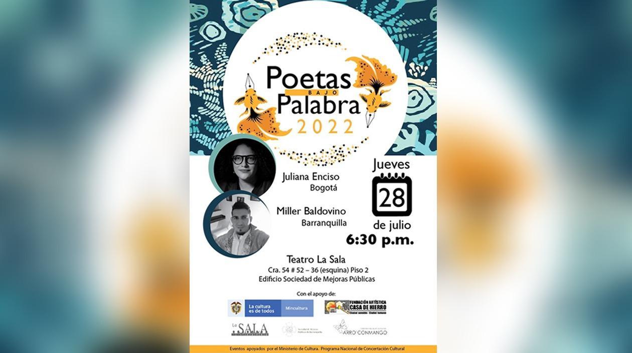 ‘Poetas bajo palabra’.