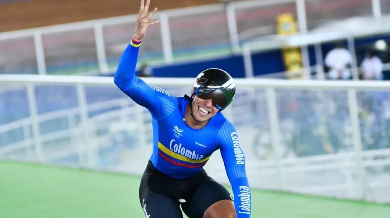 Cristian Ortega, ciclista barranquillero. 