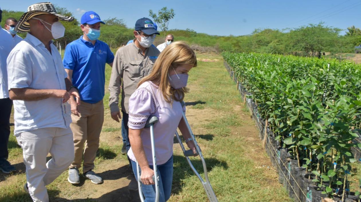 La gobernadora del Atlántico, Elsa Noguera.