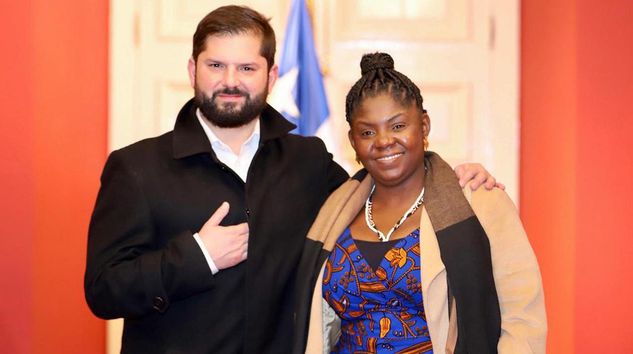 Gabriel Boric y Francia Márquez.