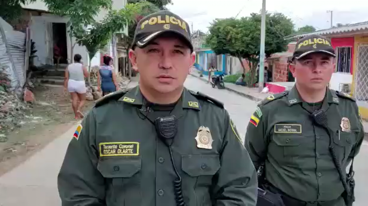 Teniente Coronel Óscar Olarte, Jefe de la Seccional de Protección de la Policía.
