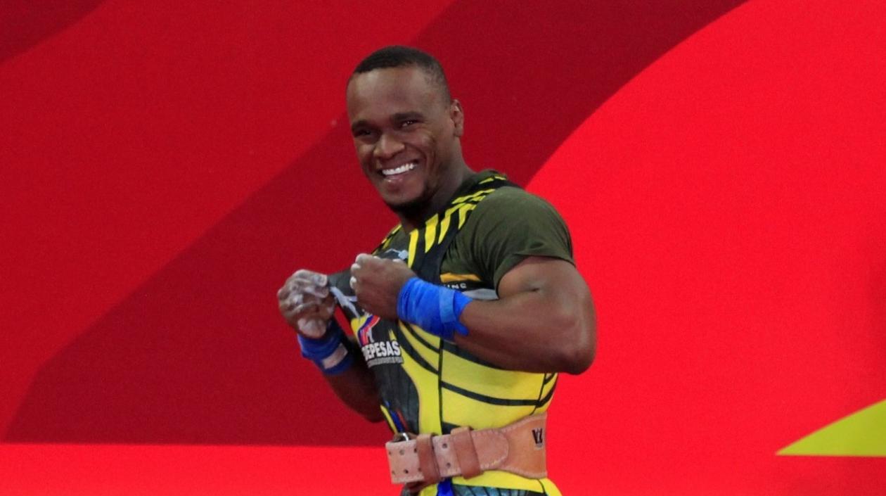 Santiago Rodallegas, pesista colombiana. 