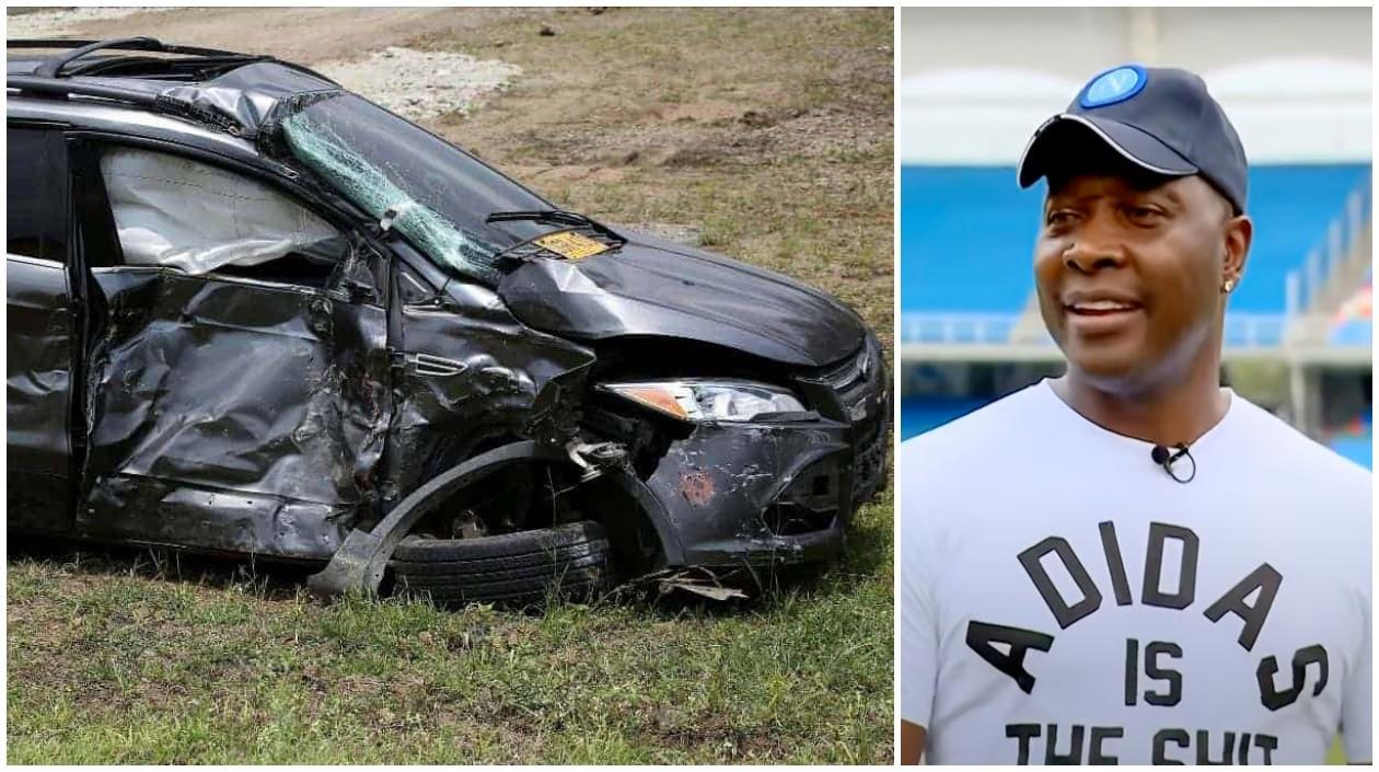 En esa camioneta iba Freddy Rincón al momento de su accidente. 