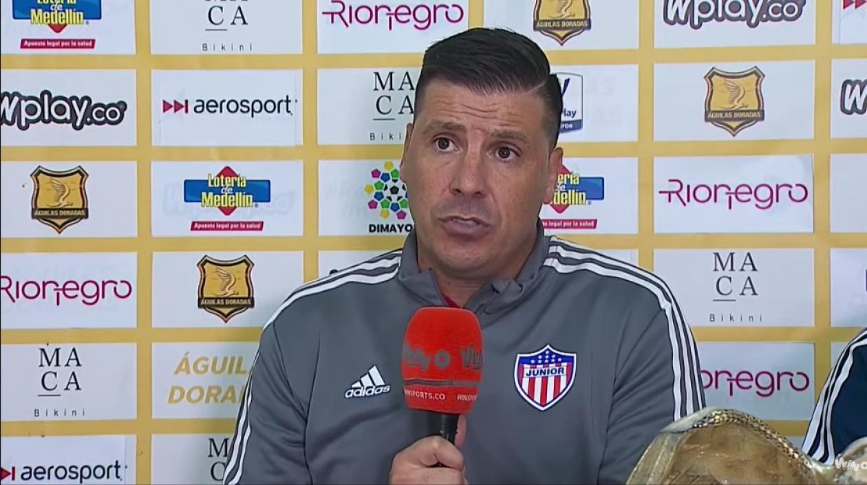 Juan Cruz Real, entrenador de Junior. 