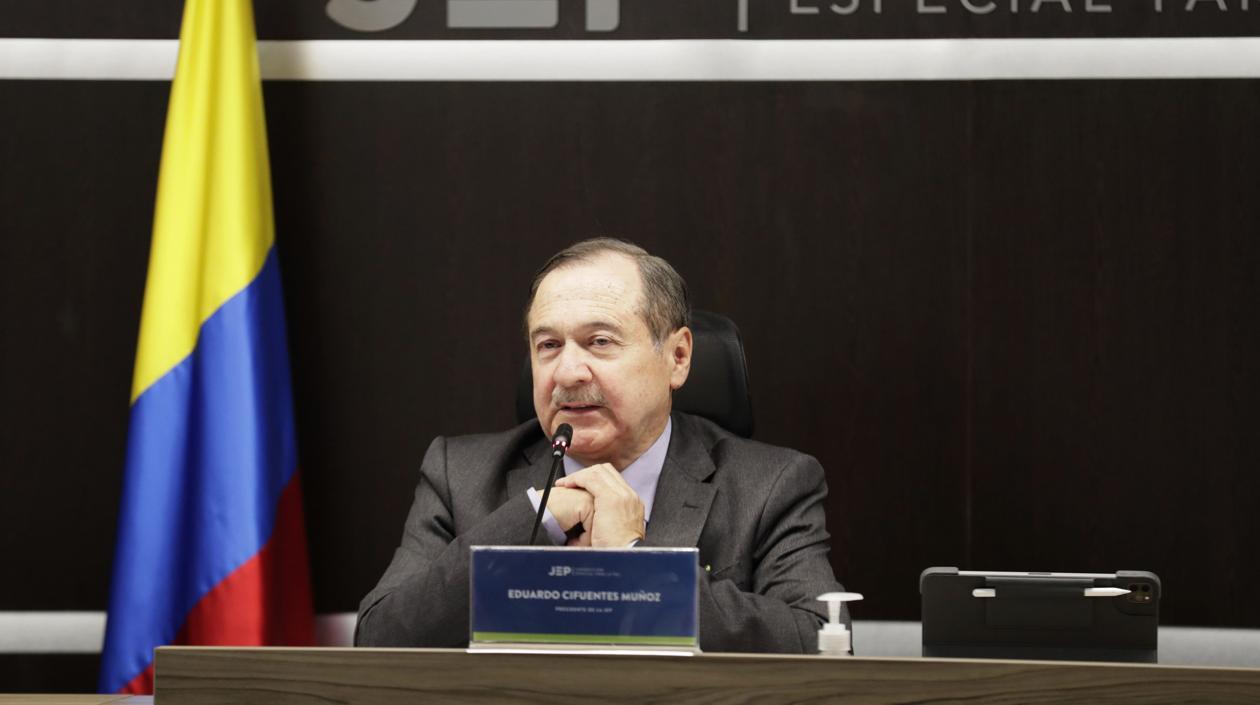 Eduardo Cifuentes, presidente de la JEP