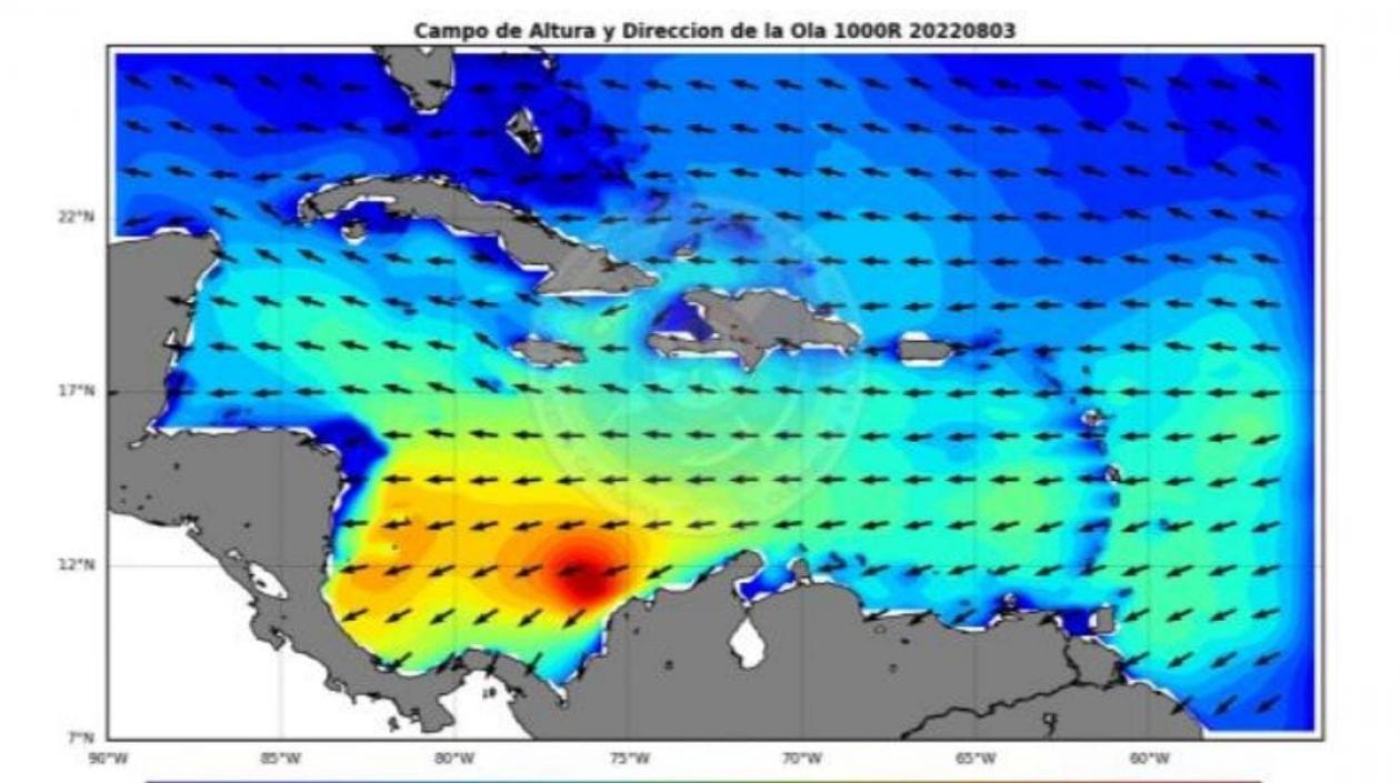 El mapa de las condiciones meteorológicas en la Costa en estas 48 horas.