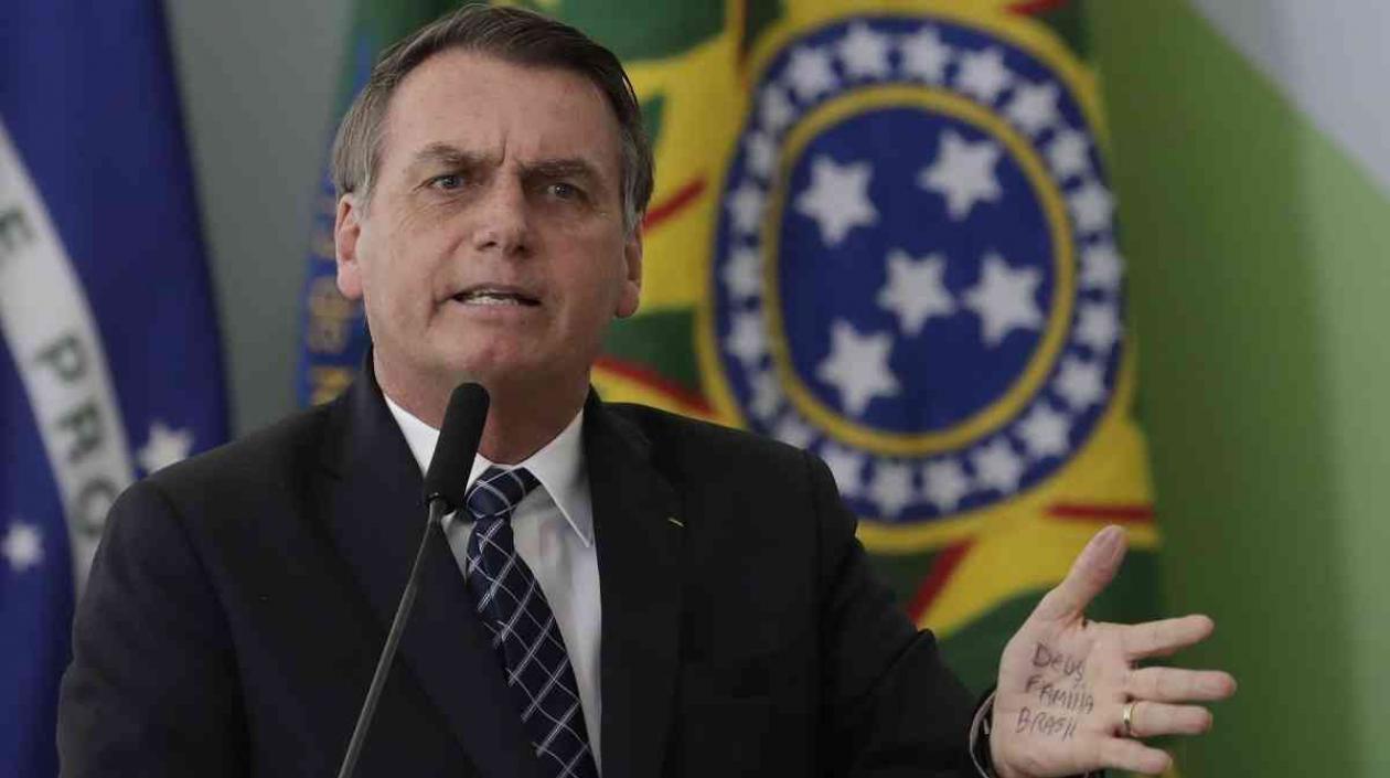 El presidente brasileño, Jair Bolsonaro.