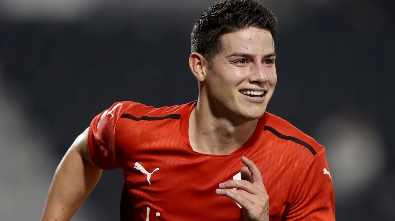 James Rodríguez, jugador colombiano. 