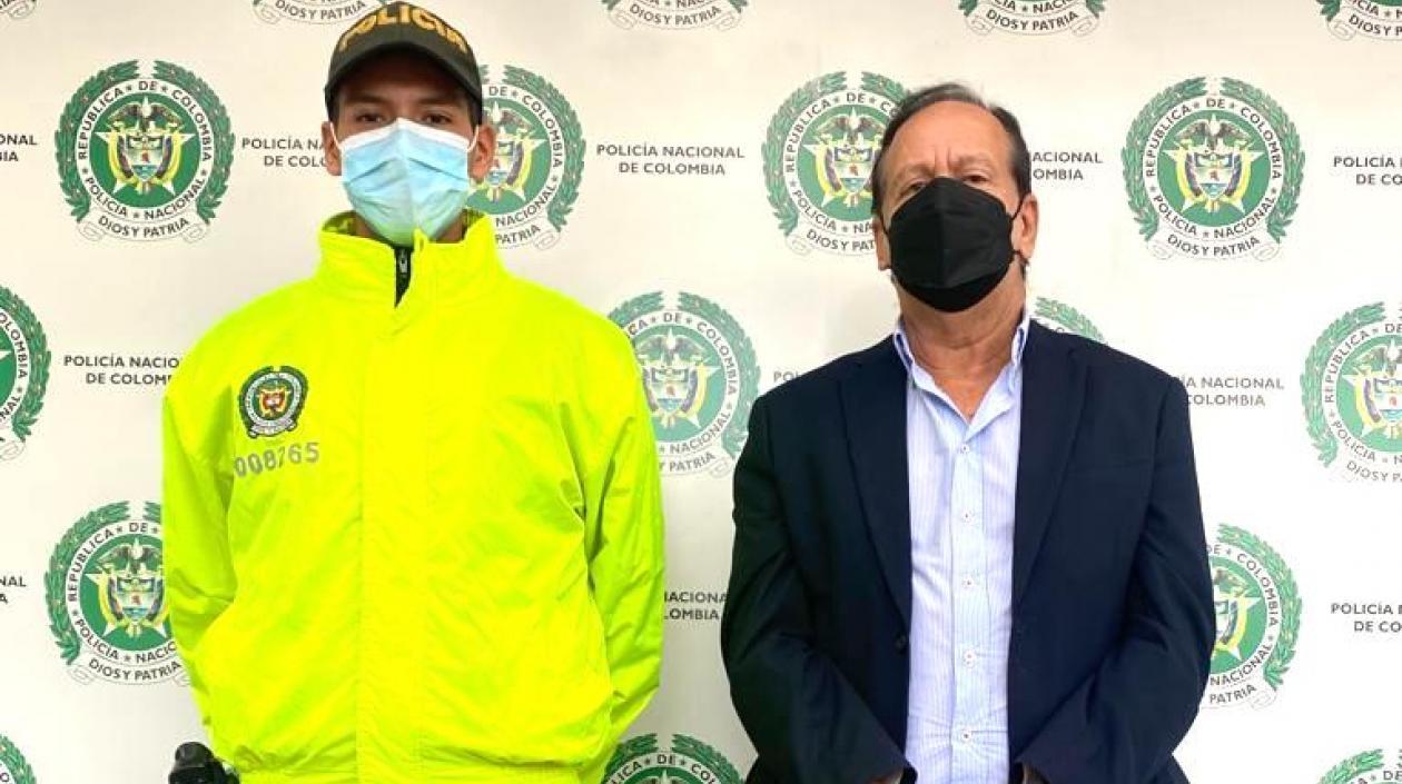 Jorge Hernández Cassis, tras ser capturado en Bogotá.