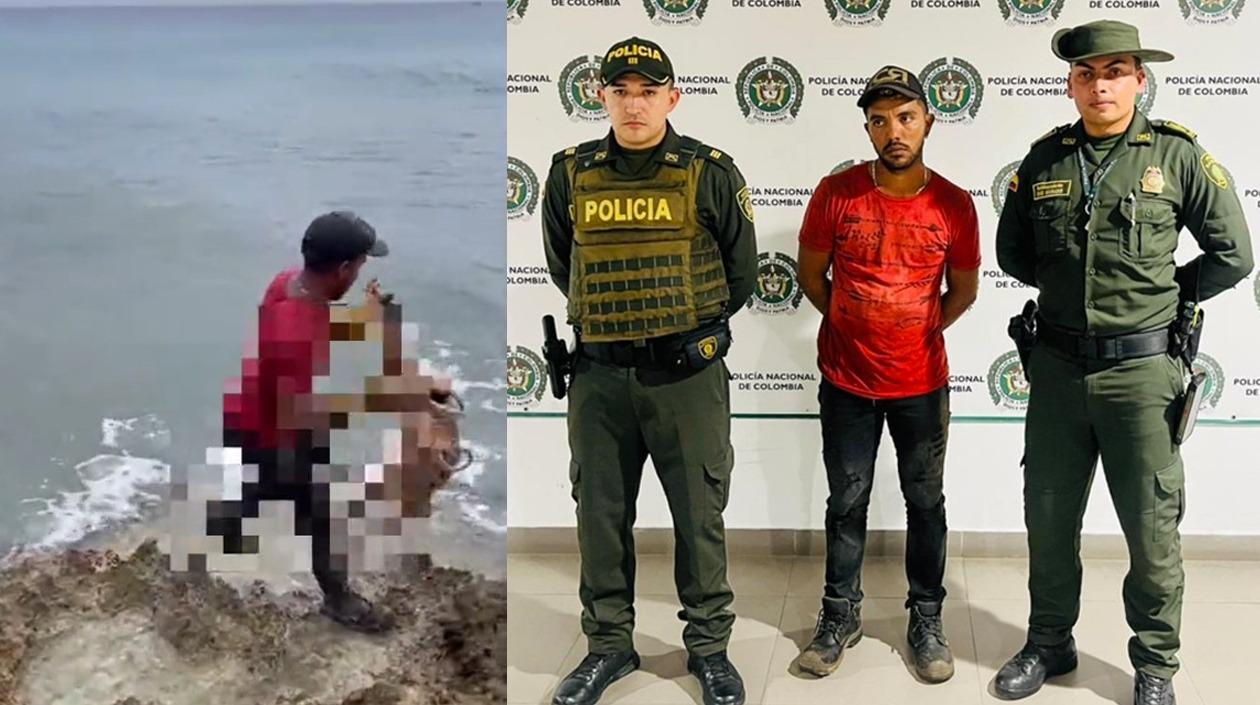 Hombre capturado en San Andrés.