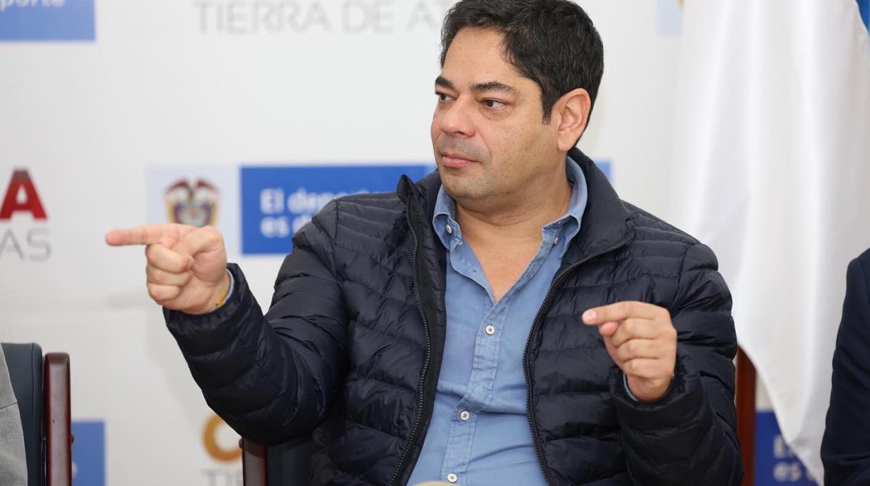 Guillermo Herrera, ministro del Deporte. 