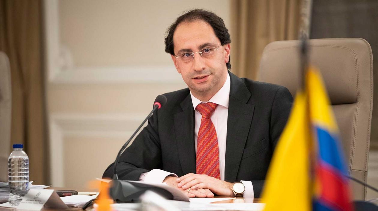 José Manuel Restrepo Abondano, ministro de Hacienda.