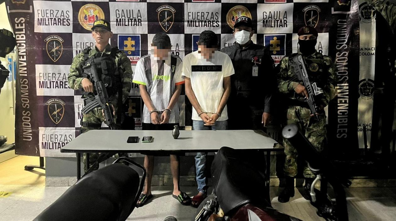 Dos de los presuntos integrantes de la banda delincuencial Los Costeños