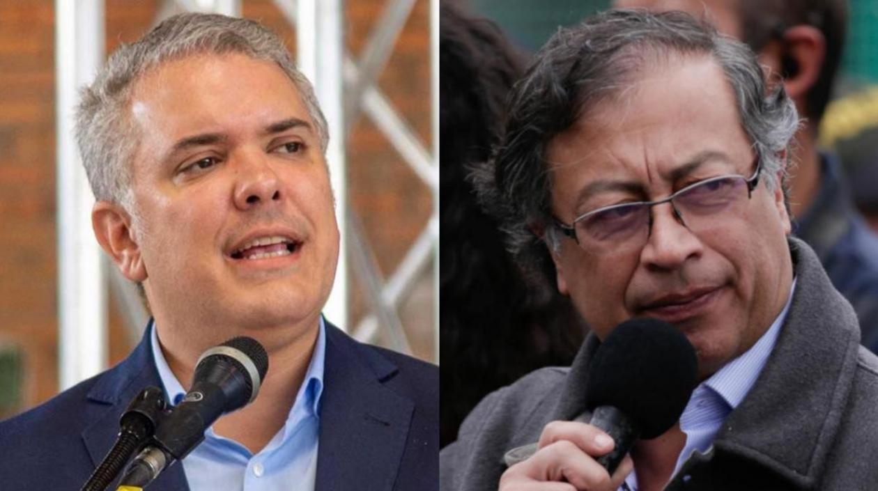 Presidente Iván Duque/ presidente electo Gustavo Petro.