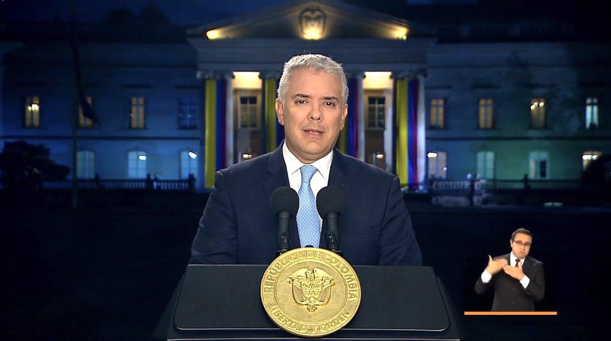 Iván Duque, Presidente saliente.