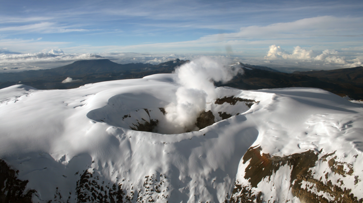 El volcán Nevado del Ruiz.