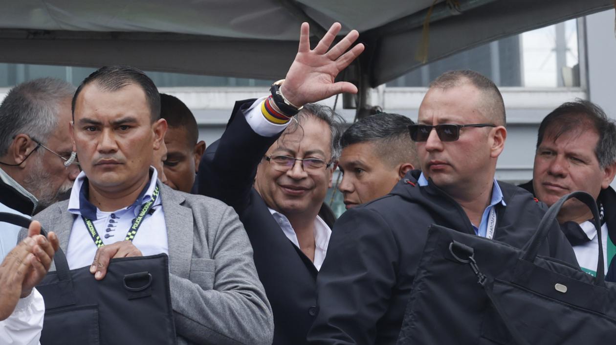 El candidato presidencial Gustavo Petro.