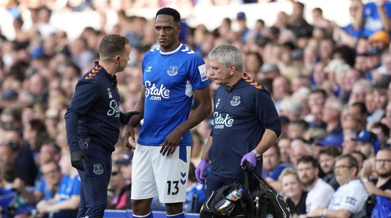 Yerry Mina, jugador del Everton. 