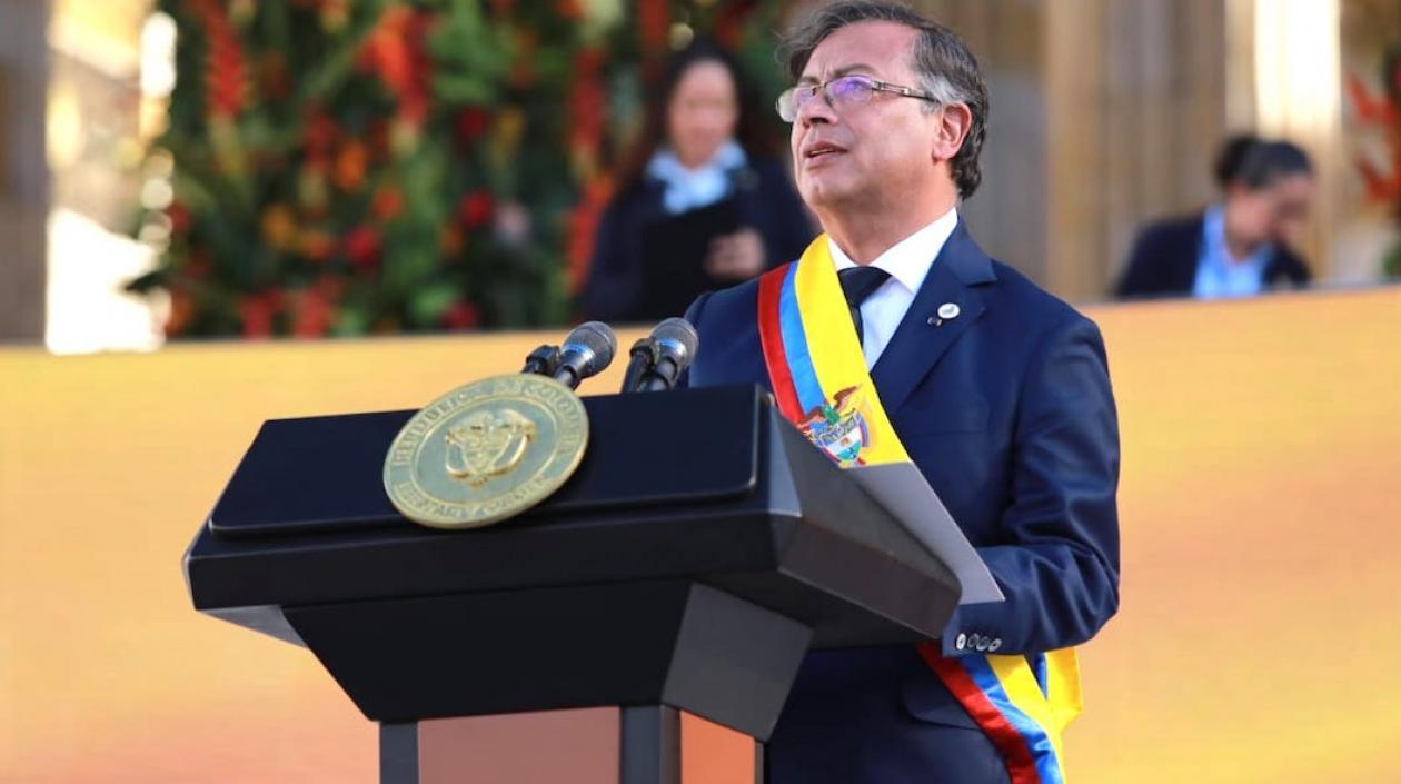 El Presidente Gustavo Petro Urrego.