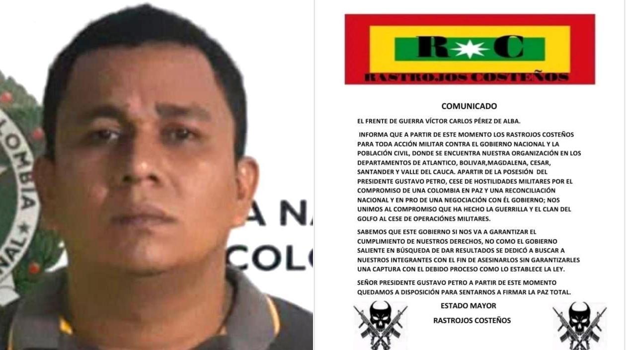 Alias 'Negro Ober' y el comunicado.