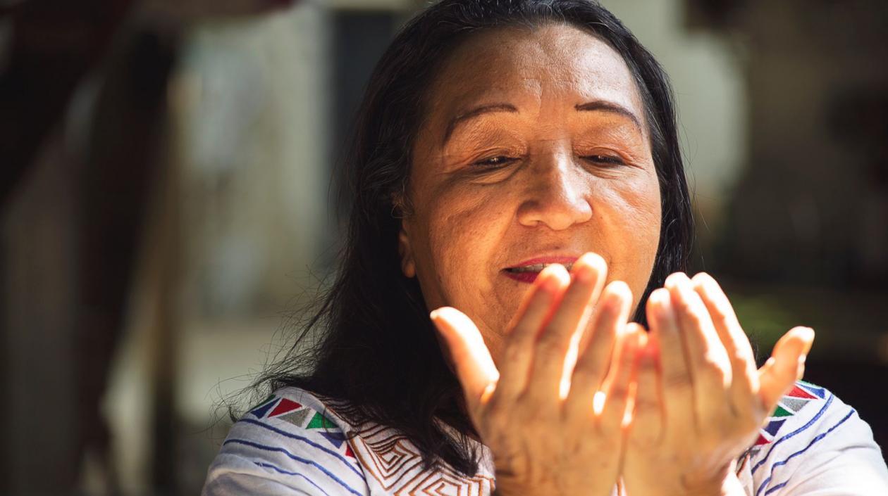 Jill Machado Pérez, médica tradicional del cabildo Kaámash Hu 