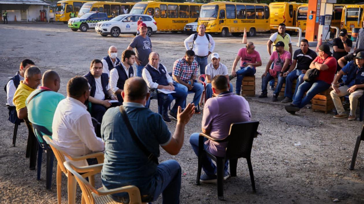 Imagen de la reunión.
