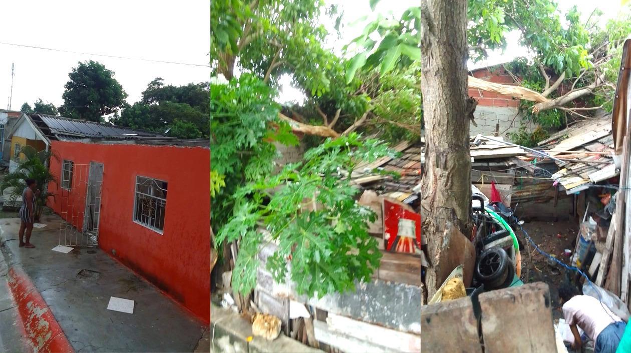 Estado en que quedaron las viviendas.