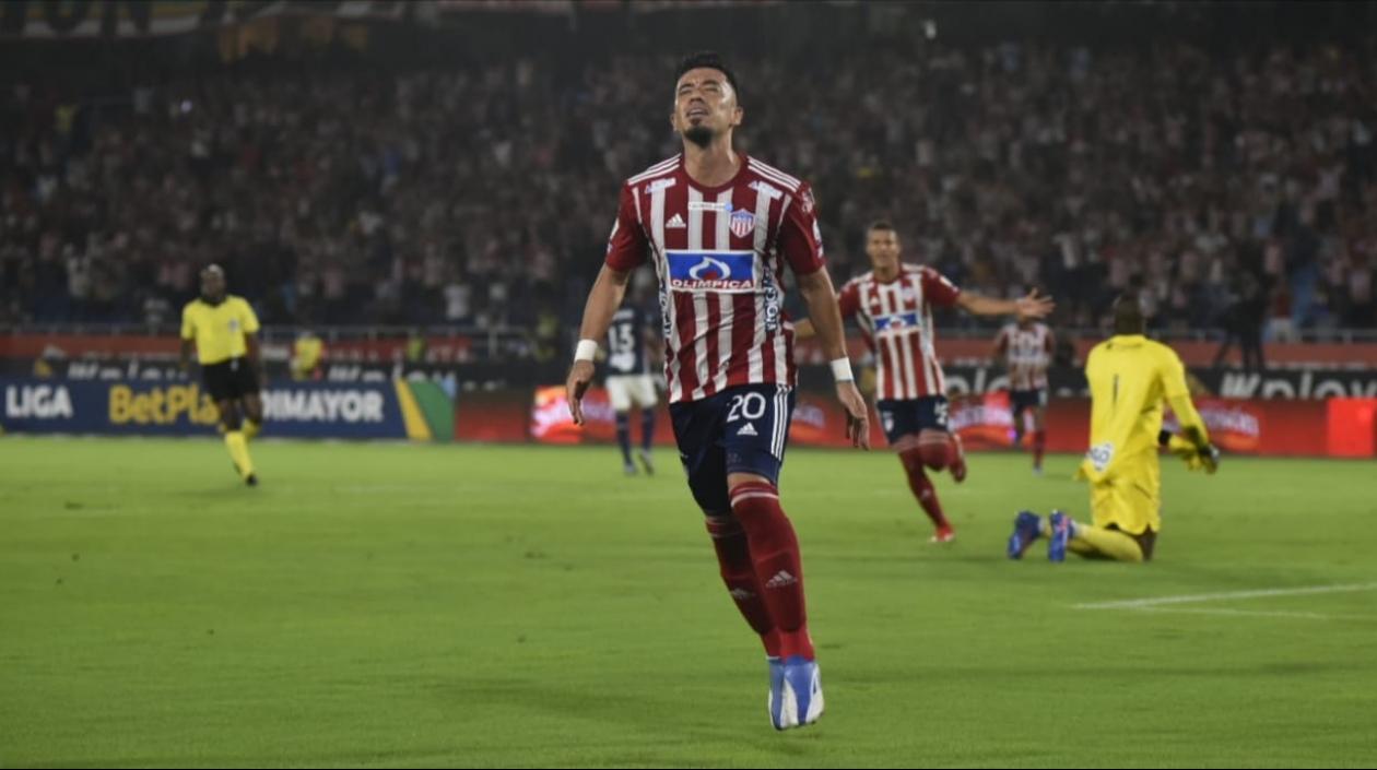 Fernando Uribe, delantero de Junior. 