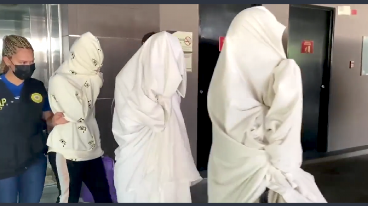 Mujeres colombianas rescatadas en Panamá