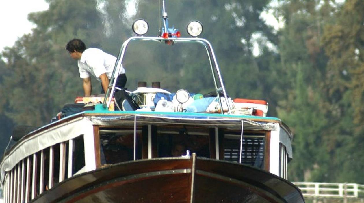 Una de las lanchas incautadas.