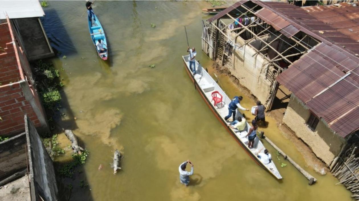 Diez Municipios de Bolívar están en alerta roja por la ola invernal.