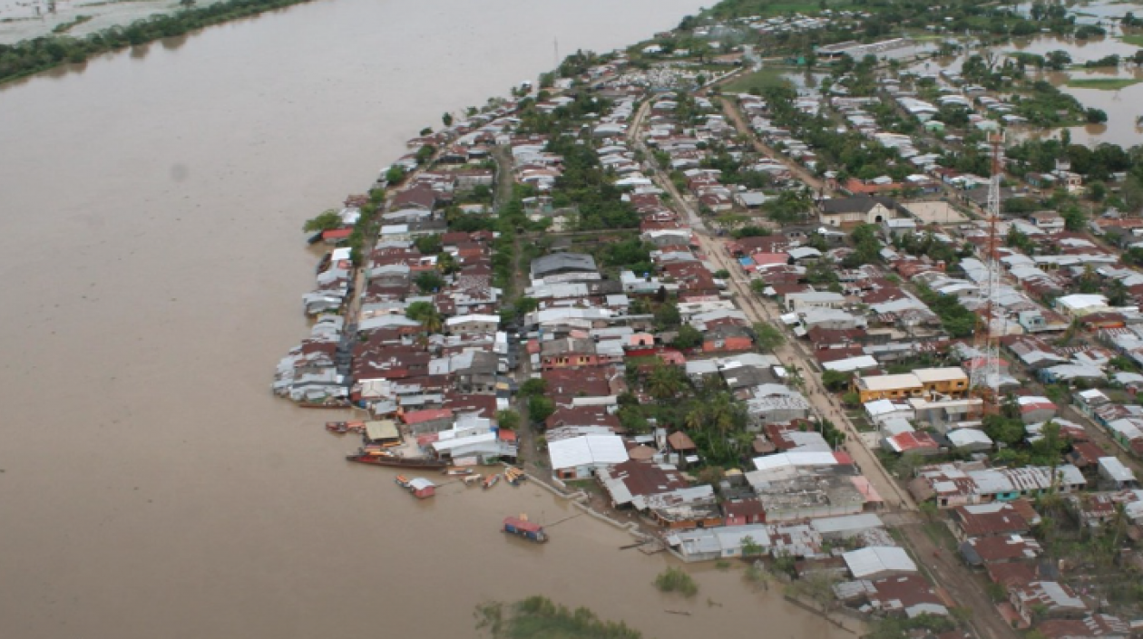 Imagen de la inundación.