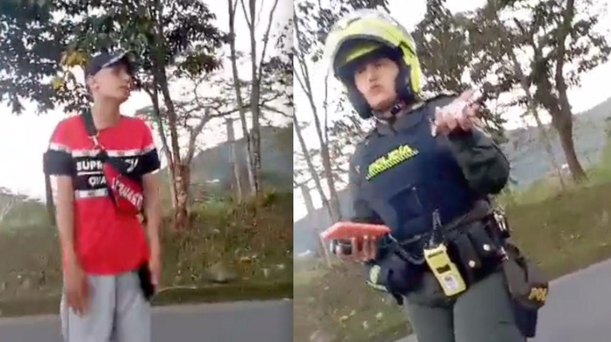 Momentos del suceso.