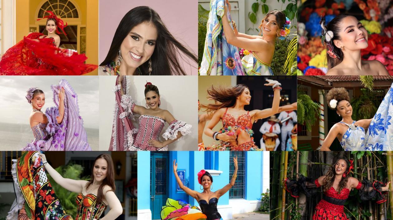 Candidatas a ser Reina del Carnaval 2023.