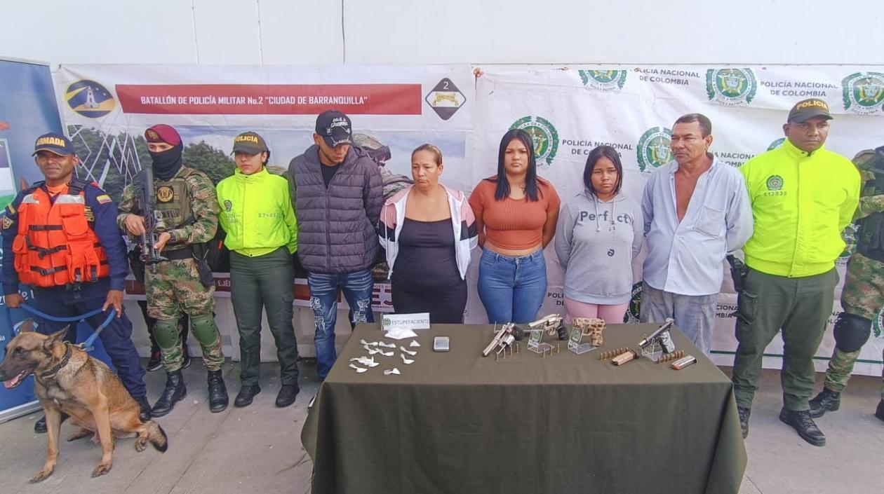 Los capturados que serían de 'Los Costeños'. 