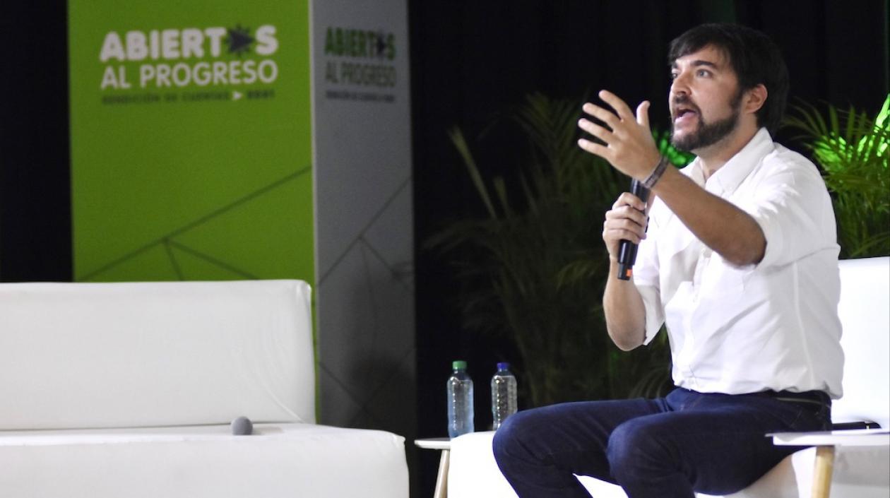 El Alcalde Jaime Pumarejo durante la rendición de cuentas.