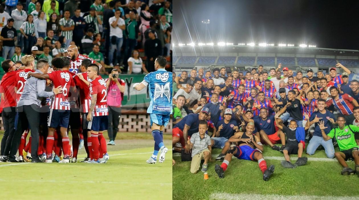 Celebraciones de Junior y Unión.
