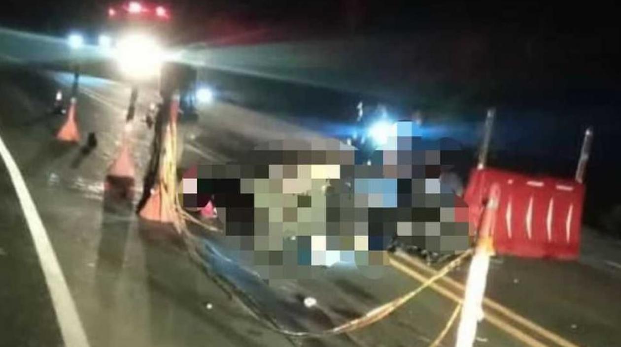 En este punto se encontró la camioneta Toyota en cuyo baúl fueron hallados 4 cadáveres.