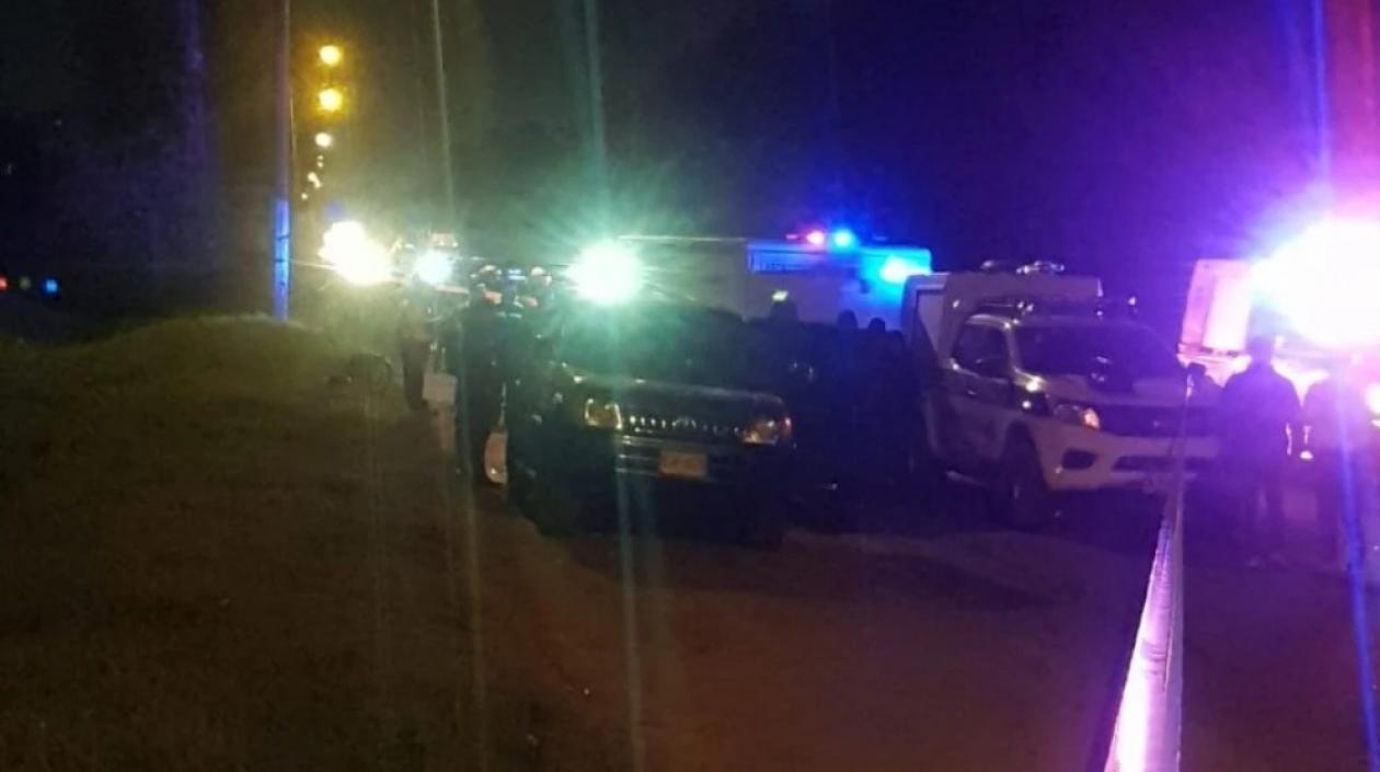 Lugar donde fue hallada la camioneta de la masacre.