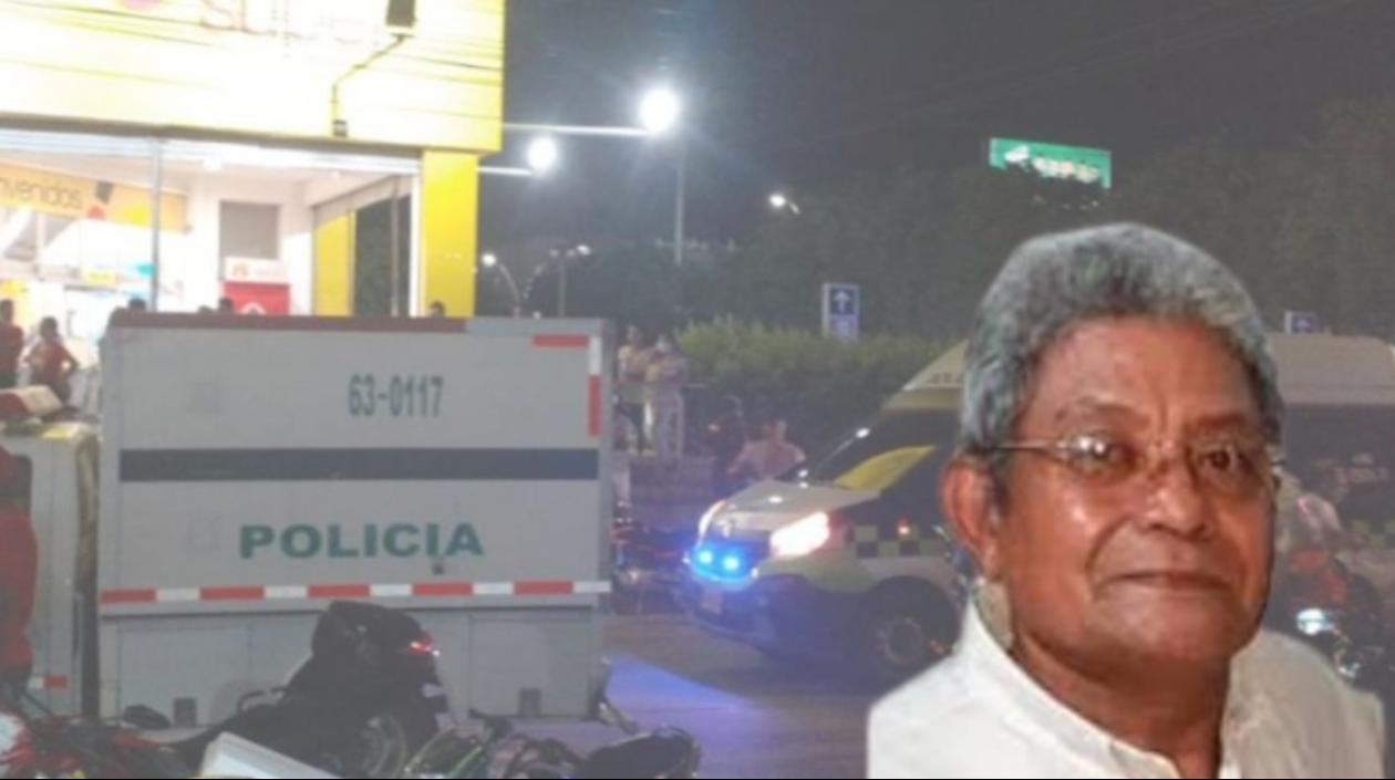 Juan José Rada Aguirre estaba en la parte externa de un almacén de cadena cuando fue alcanzado por una bala. 
