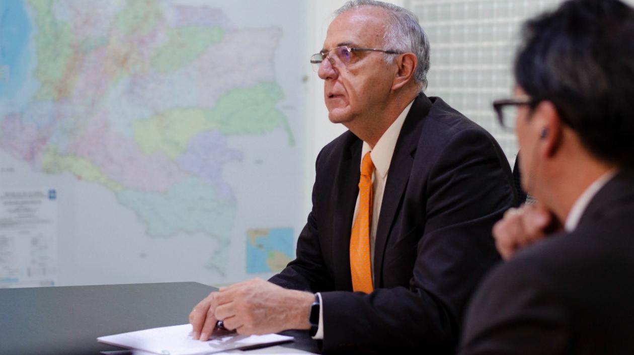 El Ministro de Defensa, Iván Velásquez.