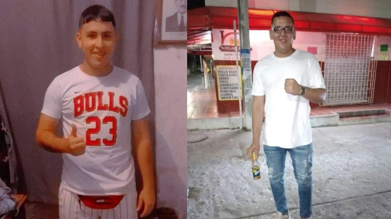 Richard Martínez y Andrés Felipe Ortiz, las víctimas del ataque.