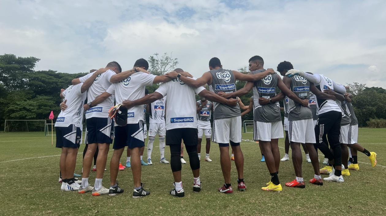 Imagen del último entrenamiento de Junior.